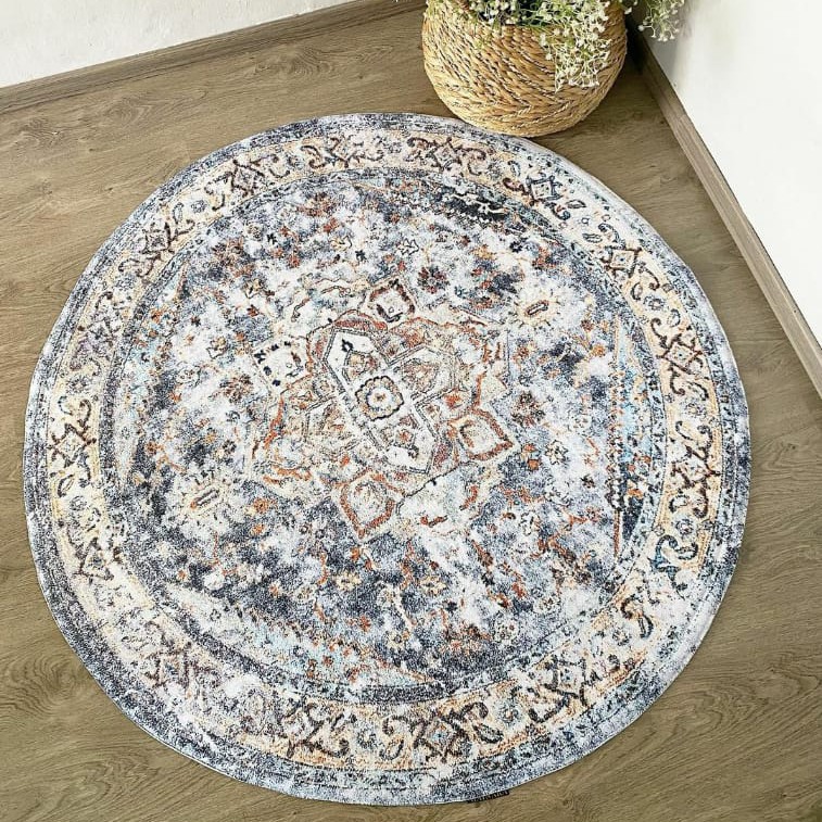 Pesanan ukuran D.140cm bulat kain karpet
